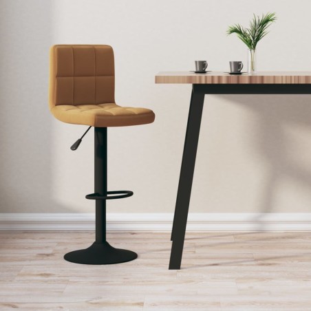 Tabouret de bar Marron Velours 
