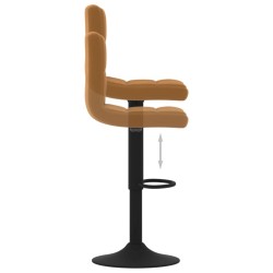 Tabouret de bar Marron Velours 