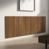 Tête de lit murale Chêne marron 240x1,5x80 cm Bois d'ingénierie 