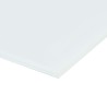 Tableau blanc magnétique mural en verre 80 x 60 cm 