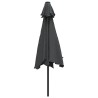 Parasol d'extérieur avec poteau en métal 300 cm Anthracite 