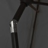 Parasol d'extérieur avec poteau en métal 300 cm Anthracite 
