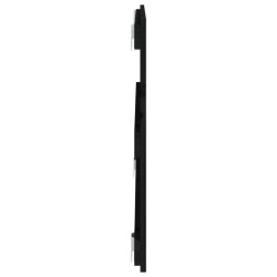 Tête de lit murale Noir 108x3x60 cm Bois massif de pin 