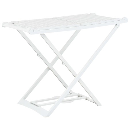 Étendoir à linge pliable Blanc Plastique 