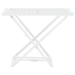 Étendoir à linge pliable Blanc Plastique 