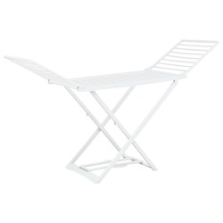 Étendoir à linge pliable Blanc Plastique 