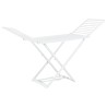 Étendoir à linge pliable Blanc Plastique 