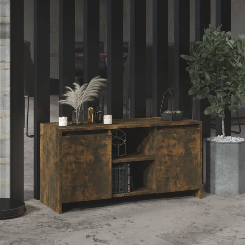 Meuble TV Chêne fumé 102x37,5x52,5 cm Bois d'ingénierie Meuble TV Chêne fumé 102x37,5x52,5 cm Bois d'ingénierie