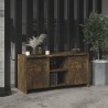 Meuble TV Chêne fumé 102x37,5x52,5 cm Bois d'ingénierie 