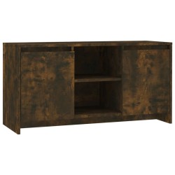 Meuble TV Chêne fumé 102x37,5x52,5 cm Bois d'ingénierie 