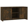 Meuble TV Chêne fumé 102x37,5x52,5 cm Bois d'ingénierie 