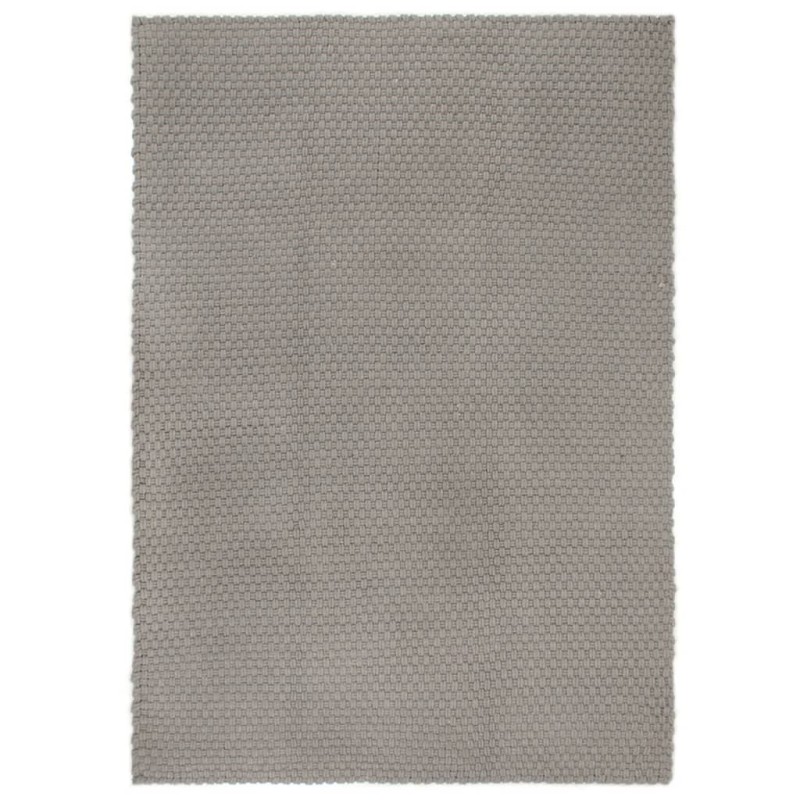 Tapis rectangulaire Gris 120x180 cm Coton Tapis rectangulaire Gris 120x180 cm Coton
