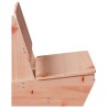Chaises de jardin lot de 2 60x64x70,5 cm bois massif de douglas 