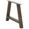 Pieds de table basse en forme de A, 2 pièces, 70 x (42-43) cm, acier 