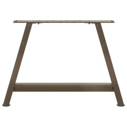 Pieds de table basse en forme de A, 2 pièces, 70 x (42-43) cm, acier 