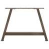 Pieds de table basse en forme de A, 2 pièces, 70 x (42-43) cm, acier 