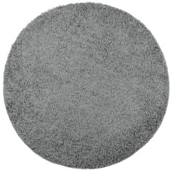 Tapis shaggy PAMPLONA poils longs moderne vert Ø 280 cm 