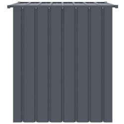 Niche pour chien avec toit noir 110x103x109 cm acier galvanisé 
