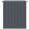 Niche pour chien avec toit noir 110x103x109 cm acier galvanisé 