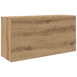Armoire murale de bain chêne artisanal bois d'ingénierie 