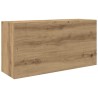 Armoire murale de bain chêne artisanal bois d'ingénierie 