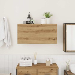 Armoire murale de bain chêne artisanal bois d'ingénierie 