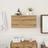 Armoire murale de bain chêne artisanal bois d'ingénierie 