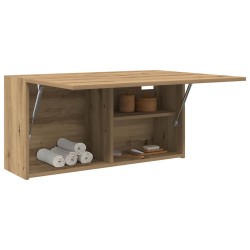 Armoire murale de bain chêne artisanal bois d'ingénierie 