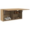 Armoire murale de bain chêne artisanal bois d'ingénierie 