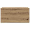 Armoire murale de bain chêne artisanal bois d'ingénierie 