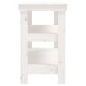 Banc de travail Blanc 110,5x50x80 cm Bois de pin massif 