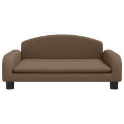 Canapé pour enfants marron 70x45x30 cm tissu 