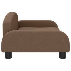 Canapé pour enfants marron 70x45x30 cm tissu 