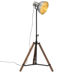 Lampadaire 25 W argent vintage 75x75x90-150 cm E27 