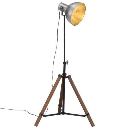 Lampadaire 25 W argent vintage 75x75x90-150 cm E27 