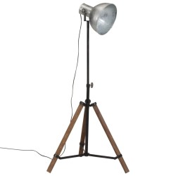 Lampadaire 25 W argent vintage 75x75x90-150 cm E27 