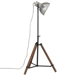 Lampadaire 25 W argent vintage 75x75x90-150 cm E27 