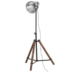 Lampadaire 25 W argent vintage 75x75x90-150 cm E27 