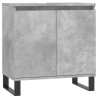 Armoire de bain gris béton 58x33x60 cm bois d'ingénierie 