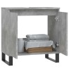 Armoire de bain gris béton 58x33x60 cm bois d'ingénierie 