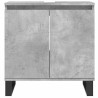 Armoire de bain gris béton 58x33x60 cm bois d'ingénierie 