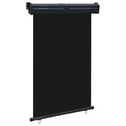 Auvent latéral de balcon 125x250 cm noir 