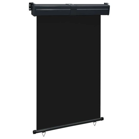 Auvent latéral de balcon 125x250 cm noir 