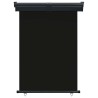 Auvent latéral de balcon 125x250 cm noir 