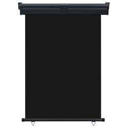 Auvent latéral de balcon 125x250 cm noir 