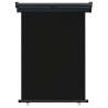 Auvent latéral de balcon 125x250 cm noir 