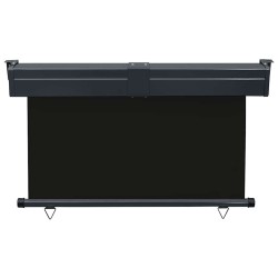 Auvent latéral de balcon 125x250 cm noir 