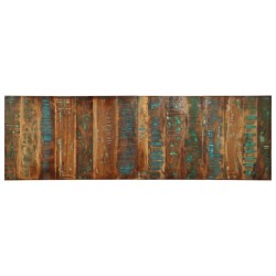 Tête de lit multicolore 160 cm bois massif récupération 