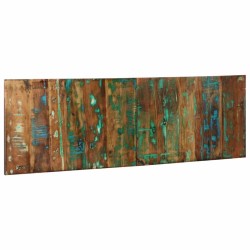 Tête de lit multicolore 160 cm bois massif récupération 