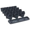 Ensemble de jardinières verticales 12 pcs Anthracite PP 